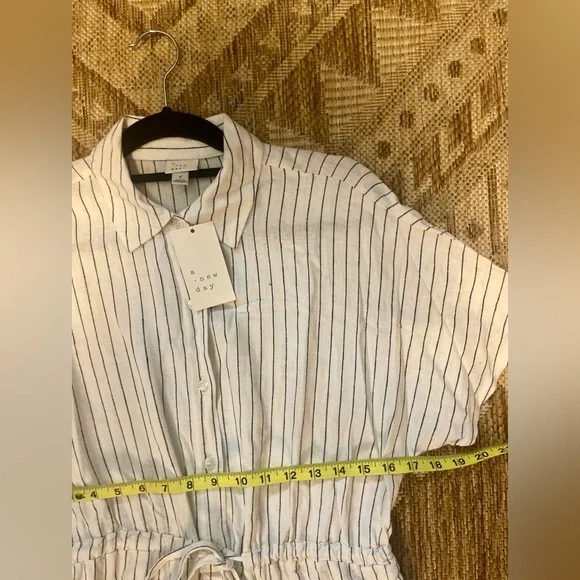 Target A New Day Linen Blend Shirt Dress | Tall Friendly | Brand New with Tags | - Picture 6 of 12